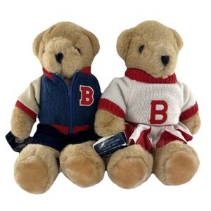 Vtg Carousel by Guy McTavish 17" Plush Bears 1987 Biff & Buffy From Bear High